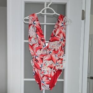 Tropical Floral  One Piece Swimsuit